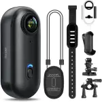 Key Features: 4K Ultra HD Video: Records in 4K, 2K, and 1080p with clear and sharp image quality. 1080p recording: up to 150 minutes 2K recording: up to 120 minutes 4K recording: up to 90 minutes Compact & Lightweight: Ultra-portable design weighing only 35.7 grams, easy to carry or mount anywhere. Waterproof Protection: IPX7 rating – splash-proof and safe against accidental submersion up to 1 meter for 30 minutes. Includes a waterproof housing for underwater recording up to 40 meters (131 feet). Hands-Free POV Recording: Comes with multiple mounts and accessories for helmets, bikes, or clothing, perfect for sports and action shots. Battery & Power: 800 mAh rechargeable lithium battery. Supports recording while charging for longer sessions. Storage: Comes with a 32GB memory card, ready to record straight out of the box. Mounting Options: Magnetic accessories, clips, and lanyards to easily attach to helmets, handlebars, or clothing.