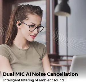 SoundPEATS ChatFree Open-Ear Headphones, Bluetooth 5.3 Wireless Earbuds with Earhook, Ultra-Comfort, Deep Bass, Dual MIC, AI Noise Cancellation Earphones, Custom EQ, Multipoint Connection, 32H, APP 3 SoundPEATS ChatFree Open-Ear Headphones,