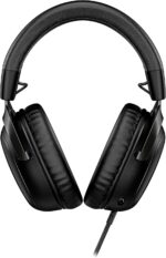 HyperX Cloud III – Wired Gaming Headset, PC, PS5, Xbox Series X|S, Angled 53mm Drivers, DTS, Memory Foam, Durable Frame, Ultra-Clear 10mm Mic, USB-C, USB-A, 3.5mm – Black