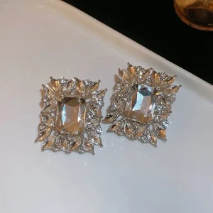 أقراط نسائية مربعة هندسية مرصعة بالراينستون، فضة 925 فاخرة للمناسبات والحفلات 4 906f8ee1b2d542ad96a743c487563bc2 goods