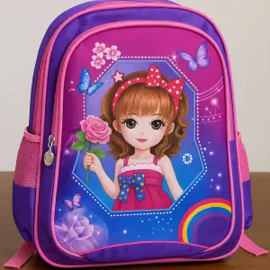 شنط مدرسية للأطفال بتصاميم كرتونية للبنات والأولاد، شنط ظهر متينة وواسعة مع جيوب جانبية 2 WhatsApp Image 2025 09 06 at 1.16.01 PM