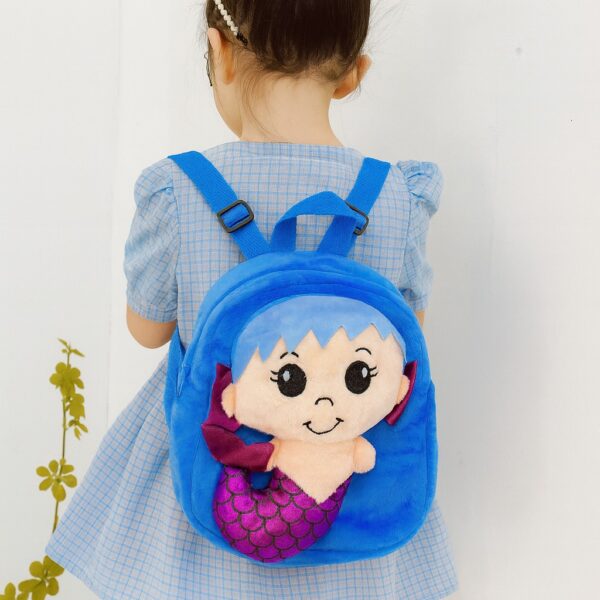 شنطة ظهر بناتي – شنطة ظهر – شنطة قطيفة – شنطة بنات حورية البحر – شنطة حضانة – شنطة خروجات للأطفال – شنطة فوشيا للبنات