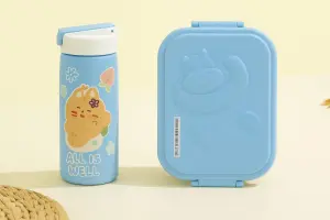 طقم لانش بوكس وزجاجة حرارية للأطفال بتصميم كرتوني، عملي وآمن للمدرسة والرحلات 3 ac39f817 5977 4bb6 9d6c 2c3b3de5514d