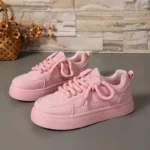 حذاء ريترو نسائي – حذاء نسائي – حذاء كاجوال – حذاء ريترو – حذاء برباط – حذاء منخفض القمة – نعل مطاطي – أحذية نسائية لجميع الفصول