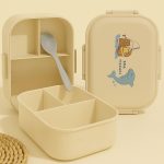 علبة لانش بوكس للأطفال، علبة طعام أطفال، علبة مقسمة، علبة طعام مدرسية، علبة وجبات، علبة طعام بلاستيك آمنة، علبة طعام كيوت، لانش بوكس للبنات، علبة طعام للرحلات