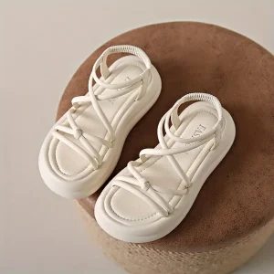 صندل نسائي صيفي بكعب مريح، تصميم عصري بحزام متقاطع ونعل PU متين، مثالي للارتداء اليومي 2 e12c88a050b0411da223895d989e1f5a goods