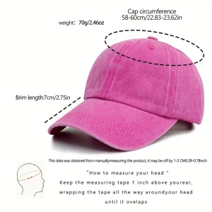 قبعة بيسبول نسائية بينك من ديلولو، قطنية مسامية قابلة للتعديل بتصميم عصري، مثالية للإطلالات الكاجوال اليومية والأنشطة الصيفية 1 020a7721 7654 4613 9910 c8cc60a56bf9