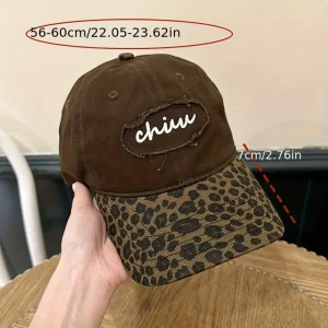 قبعة بيسبول نسائية يونيسكس ليوبارد، تصميم ثلاثي الأبعاد رجعي قابل للتعديل، مناسبة لجميع المواسم والأنشطة اليومية أو الكاجوال 1 25c21d54 5ed8 11f0 94ba 0a580a6328b6