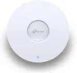 TP Link EAP650 Omada WiFi 6 AX3000 Wireless Gigabit Ceiling Mount Access Point Support Mesh, OFDMA, Seamless Roaming, HE160 & MU MIMO SDN Integrated Cloud Access & Omada App PoE+ Powered, White