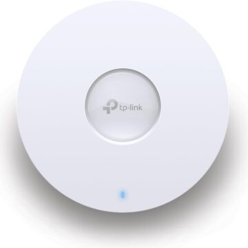 TP Link EAP650 Omada WiFi 6 AX3000 Wireless Gigabit Ceiling Mount Access Point Support Mesh, OFDMA, Seamless Roaming, HE160 & MU MIMO SDN Integrated Cloud Access & Omada App PoE+ Powered, White