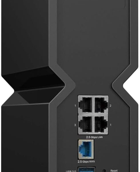 TP-Link BE9300 Ultra-Fast 9214 Mbps 6-Stream Tri-Band Wi-Fi 7 Router, Five 2.5G Ports, 4K-QAM, EasyMesh-Compatible, 8K streaming, VR/AR, Online Gaming, Easy Setup (Archer BE550)
