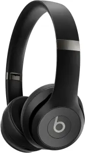 Beats Solo 4 – Wireless Bluetooth On-Ear Headphones, Apple & Android Compatible, Up to 50 hours of Battery Life – Matt Black