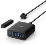 Anker USB C Charger, 6 Port Charging Station with 112W Power, for iPhone 17/16 Series, MacBook, Galaxy, iPad, and Samsung S25/S24 (Cable Not Included)