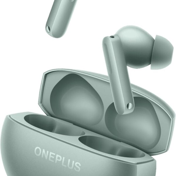OnePlus Buds 4 Wireless Earbuds,Bass Wave in-Ear Buds,IP55 Tri-Mics AI Earphone,Up to 55dB Adaptive Noise Cancellation,Up to 45Hrs Battery,Green