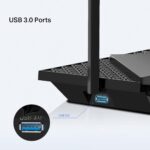 TP-Link AX5400 Mbps Multi-Gigabit Wi-Fi 6 Router, OneMesh™ /VPN Supported, USB 3.0 Port, 1 GHz Dual-Core CPU, TP-Link HomeShield, Ideal for Gaming Xbox/PS4/8K Steam, Plug and Play (Archer AX72 Pro)