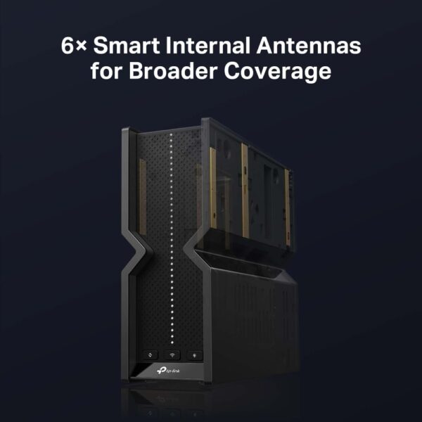 TP-Link BE9300 Ultra-Fast 9214 Mbps 6-Stream Tri-Band Wi-Fi 7 Router, Five 2.5G Ports, 4K-QAM, EasyMesh-Compatible, 8K streaming, VR/AR, Online Gaming, Easy Setup (Archer BE550)