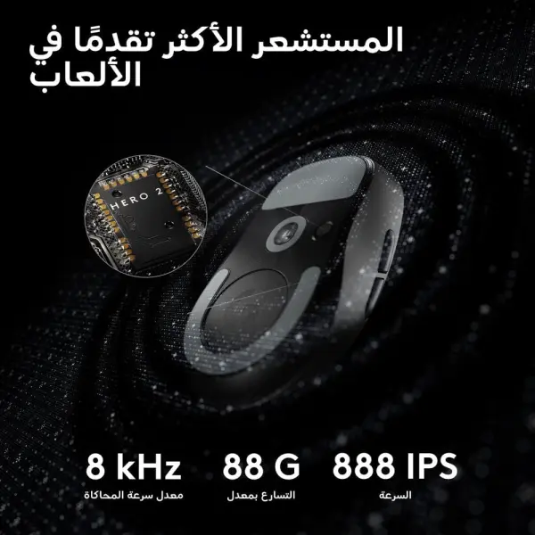 Logitech G PRO X SUPERLIGHT 2 LIGHTSPEED Wireless Gaming Mouse, Lightweight, 4K polling, LIGHTFORCE Hybrid Switches, HERO 2 Sensor, 32,000 DPI, 5 Programmable Buttons, USB-C Charging, PC, Mac - Black