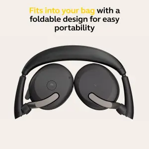Jabra Evolve2 65 Flex - Wireless Stereo Headset with Bluetooth, Noise-cancelling Jabra ClearVoice Technology and Hybrid ANC - Certified for MS Teams - Black 3 Jabra Evolve2 65 Flex - Wireless Stereo Headset with Bluetooth, Noise-cancelling Jabra ClearVoice Technology and Hybrid ANC - Certified for MS Teams - Black