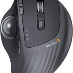 ProtoArc EM01 NL Ergonomic Trackball Mouse - Gray Ball