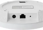 TP Link EAP650 Omada WiFi 6 AX3000 Wireless Gigabit Ceiling Mount Access Point Support Mesh, OFDMA, Seamless Roaming, HE160 & MU MIMO SDN Integrated Cloud Access & Omada App PoE+ Powered, White
