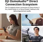 DJI Mic Mini (2TX+1RX+Charging Case), Detail-Rich Audio, 48h Use, Noise Cancelling, Automatic Limiting, Wireless Mic for Camera/iPhone/Android, Vlog, UAE Version, DJI Official Warranty Support
