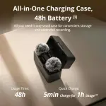 DJI Mic Mini (2TX+1RX+Charging Case), Detail-Rich Audio, 48h Use, Noise Cancelling, Automatic Limiting, Wireless Mic for Camera/iPhone/Android, Vlog, UAE Version, DJI Official Warranty Support