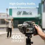 DJI Mic Mini (2TX+1RX+Charging Case), Detail-Rich Audio, 48h Use, Noise Cancelling, Automatic Limiting, Wireless Mic for Camera/iPhone/Android, Vlog, UAE Version, DJI Official Warranty Support