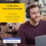 Jabra Evolve2 65 Wireless PC Headset - Noise Cancelling Microsoft Teams Certified Stereo Headphones With Long-Lasting Battery - USB-A Bluetooth Adapter - Black