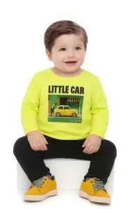 سويت شيرت أولادي أصفر فسفوري بطبعة LITTLE CAR، تصميم مريح وعصري للإطلالات اليومية 1 WhatsApp Image 2025 10 22 at 2.01.39 PM 2