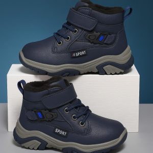 بوت شتوي كحلي للأطفال مقاوم للماء ودافئ 1 WhatsApp Image 2025 10 23 at 5.32.37 PM 2