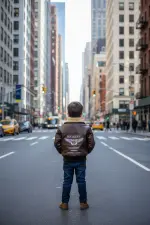 جاكيت أطفال بني، جاكيت أطفال، جاكيت بناتي، جاكيت أولادي، جاكيت جلد صناعي، جاكيت فرو، جاكيت بني، جاكيت شتوي، ملابس أطفال شتوية، جاكيت كلاسيكي