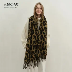 وشاح فاخر سميك بنقشة الفهد، دافئ وأنيق متعدد الاستخدامات للخريف والشتاء 3 01445a3f ae4f 47da 96c8 46aab0580ef6