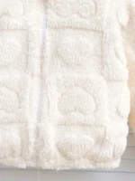 جاكيت فرو أطفال، جاكيت أطفال، جاكيت فرو، جاكيت شتوي، فرو صناعي للأطفال، ملابس شتوية أطفال، جاكيت دافئ، نقشة قلوب