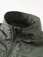 سترة صيد رجالي، سترة بدون أكمام، سترات خارجية، ملابس رحلات، جيوب متعددة، لون زيتي، سترة مشي لمسافات طويلة، ملابس أنشطة خارجية