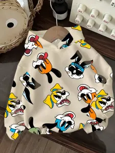 سويتشيرت أطفال مطبوع برسومات كرتونية قطن ناعم متعدد الألوان، تصميم عصري يناسب الإطلالات اليومية والمدرسية 1 1728909805bf2b8710fe5d05d78c50ee036433a53e