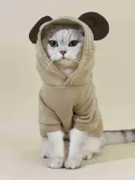 هودي PETSIN للحيوانات الأليفة بتصميم ثلاثي الأبعاد مع تفاصيل الأذن، مظهر عصري ولطيف - الصورة 2