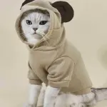 هودي PETSIN للحيوانات الأليفة بتصميم ثلاثي الأبعاد مع تفاصيل الأذن، مظهر عصري ولطيف