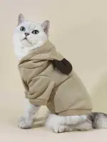 هودي PETSIN للحيوانات الأليفة بتصميم ثلاثي الأبعاد مع تفاصيل الأذن، مظهر عصري ولطيف - الصورة 4