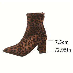 بوت نسائي بطبعة جلد النمر بكعب عالي ومقدمة مدببة، أنيق ودافئ للإطلالات الكاجوال والرسمية 1 7c90339d6ec142d9be2864aeef173b2a goods