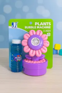 آلة فقاعات للأطفال بتصميم زهرة وألوان مبهجة، تشمل سائل الفقاعات 2 ChatGPT Image Nov 9 2025 12 52 49 PM