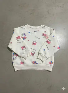 سويتشيرت أطفال بطبعة My Melody وزهور صغيرة، تصميم قطني ناعم ومريح للإطلالات اليومية 1 WhatsApp Image 2025 11 01 at 2.47.40 PM 5