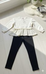 طقم بناتي، طقم أطفال بنات، ملابس بناتي، بلوزة بكرانيش، ليقنز بناتي، طقم كاجوال بناتي، طقم بناتي شتوي، ملابس يومية للبنات، ملابس بنات أنيقة، طقم بلوزة وبنطلون