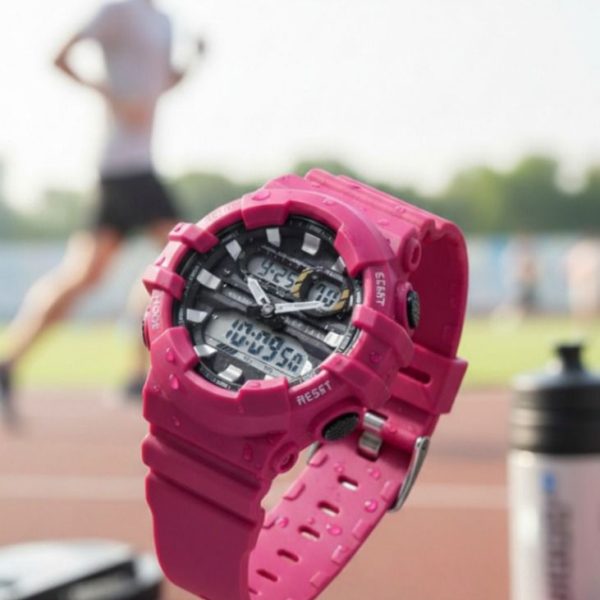 ساعة رجالية رقمية من R&B متعددة الألوان