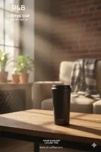 كوب قهوة حراري من R&B، تصميم أنيق وعصري للحفاظ على حرارة المشروبات، متعدد الاستخدامات للمشروبات الساخنة والباردة 2 WhatsApp Image 2025 11 04 at 12.16.11 PM 3