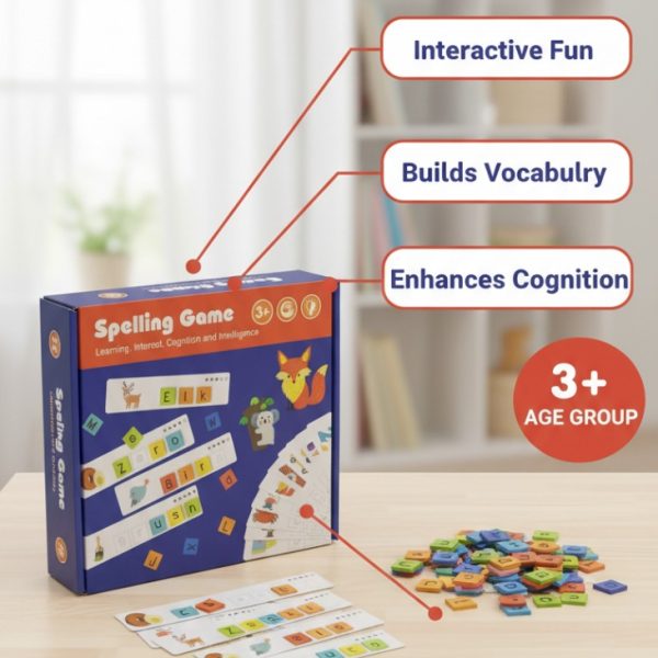 لعبة تعليم الحروف والكلمات للأطفال، تفاعلية