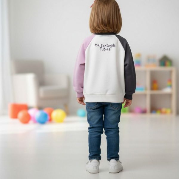 سويتشيرت أطفال، سويتشيرت خريفي، ملابس أطفال قطنية، بلوفر بطبعة، سويتشيرت ولادي، بلوفر بناتي، ملابس كاجوال أطفال، بلوفر مريح