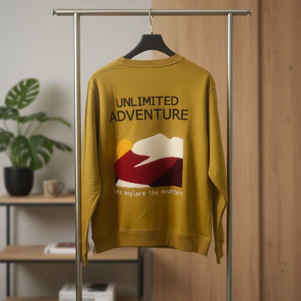 سويت شيرت أطفال، سويت شيرت قطن، ملابس أطفال، ملابس خريف، ملابس شتاء، سويت شيرت بناتي، سويت شيرت أولادي، سويت شيرت مطبوع، سويت شيرت أصفر، ملابس كاجوال أطفال