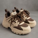 حذاء نسائي Chunky أنيق، نعل سميك مريح وخامة فاخرة