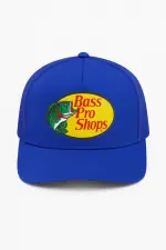 ⁦قبعة تروكر (Trucker Hat) رسمية Bass Pro Shops - لون أزرق مائي (Aqua Blue)⁩ - الصورة ⁦4⁩