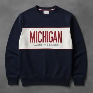 سويتشيرت رجالي متعدد الالوان مطبوع MICHIGAN VARSITY LEAGUE 3 WhatsApp Image 2025 11 08 at 3.47.32 PM